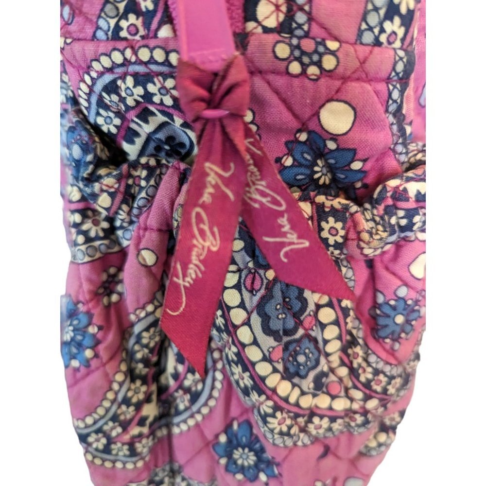 Vera Bradley Backpack Boysenberry Paisley Quilted Pink Blue - Picture 10 of 16